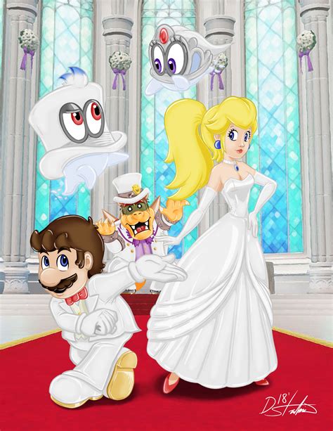 princess peach wedding|More.